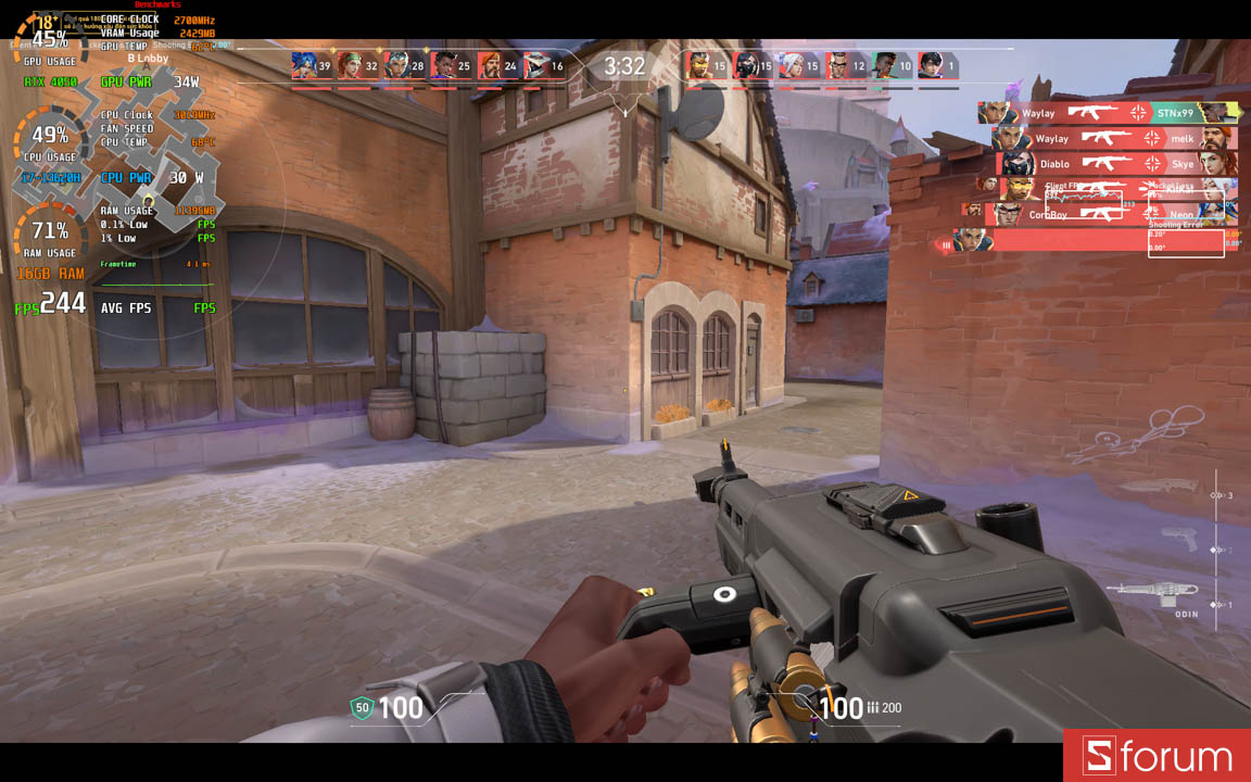 Valorant trên Gigabyte Gaming A16