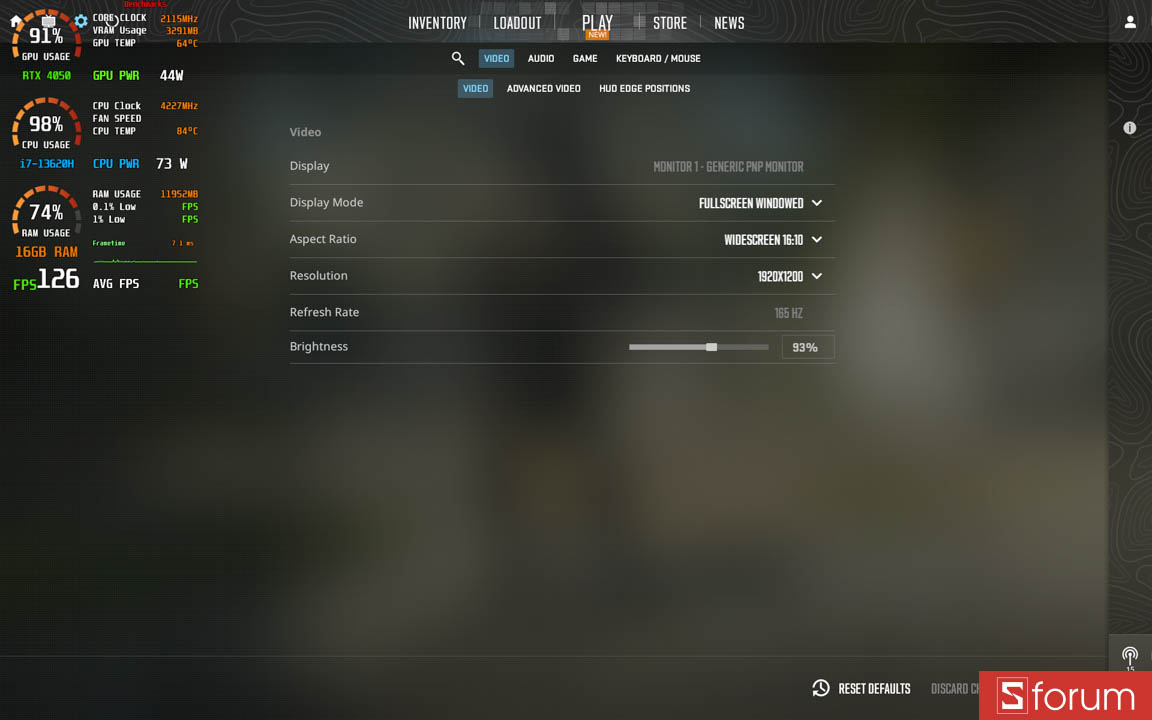 Counter Strike 2 trên Gigabyte Gaming A16