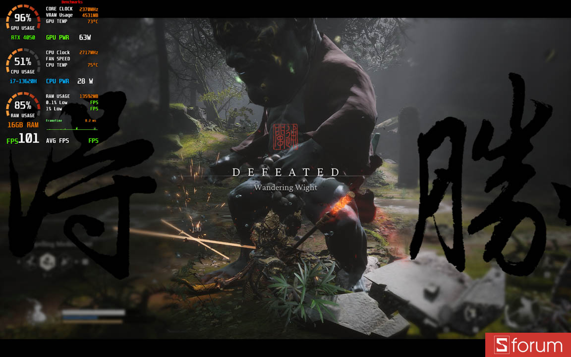 Black Myth Wukong trên Gigabyte Gaming A16