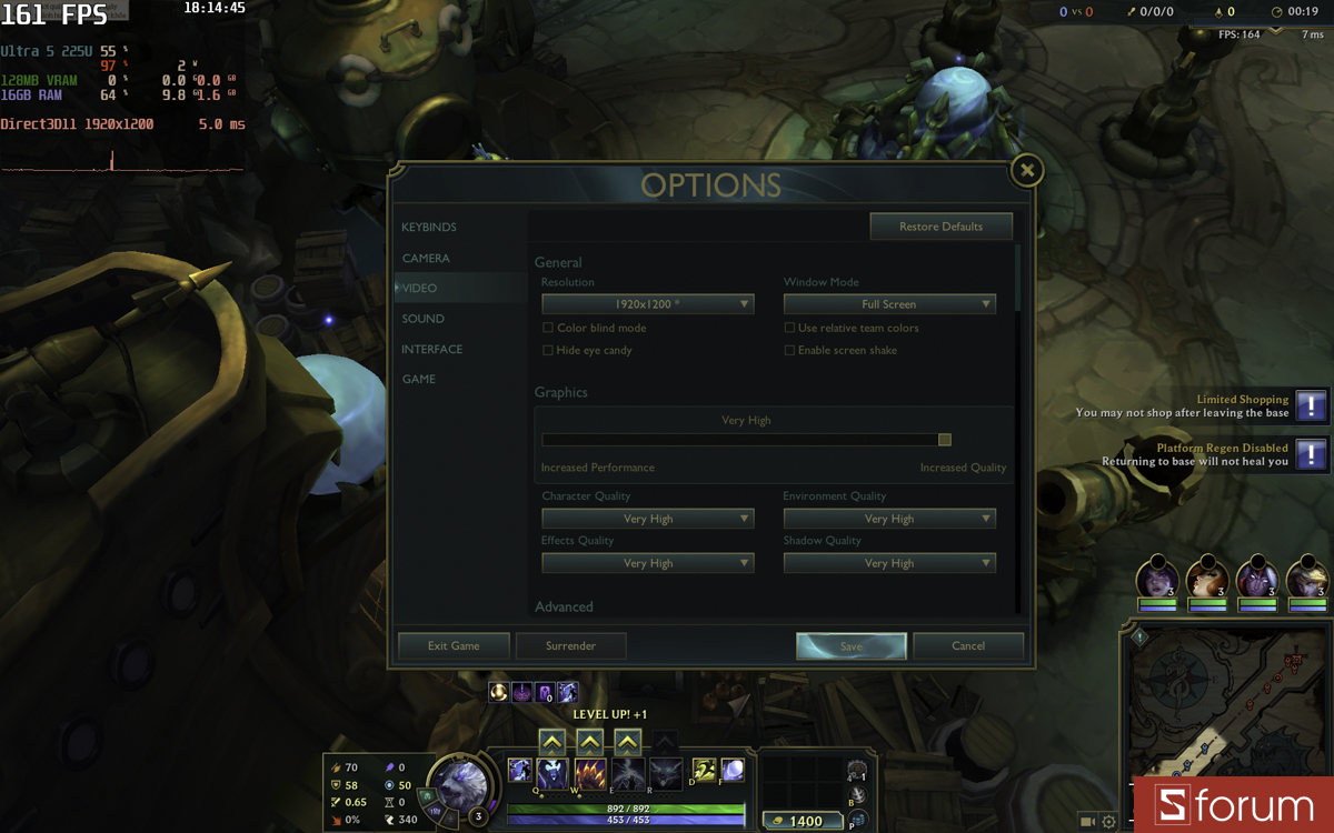 Liên minh huyền thoại trên HP OmniBook 7 AI