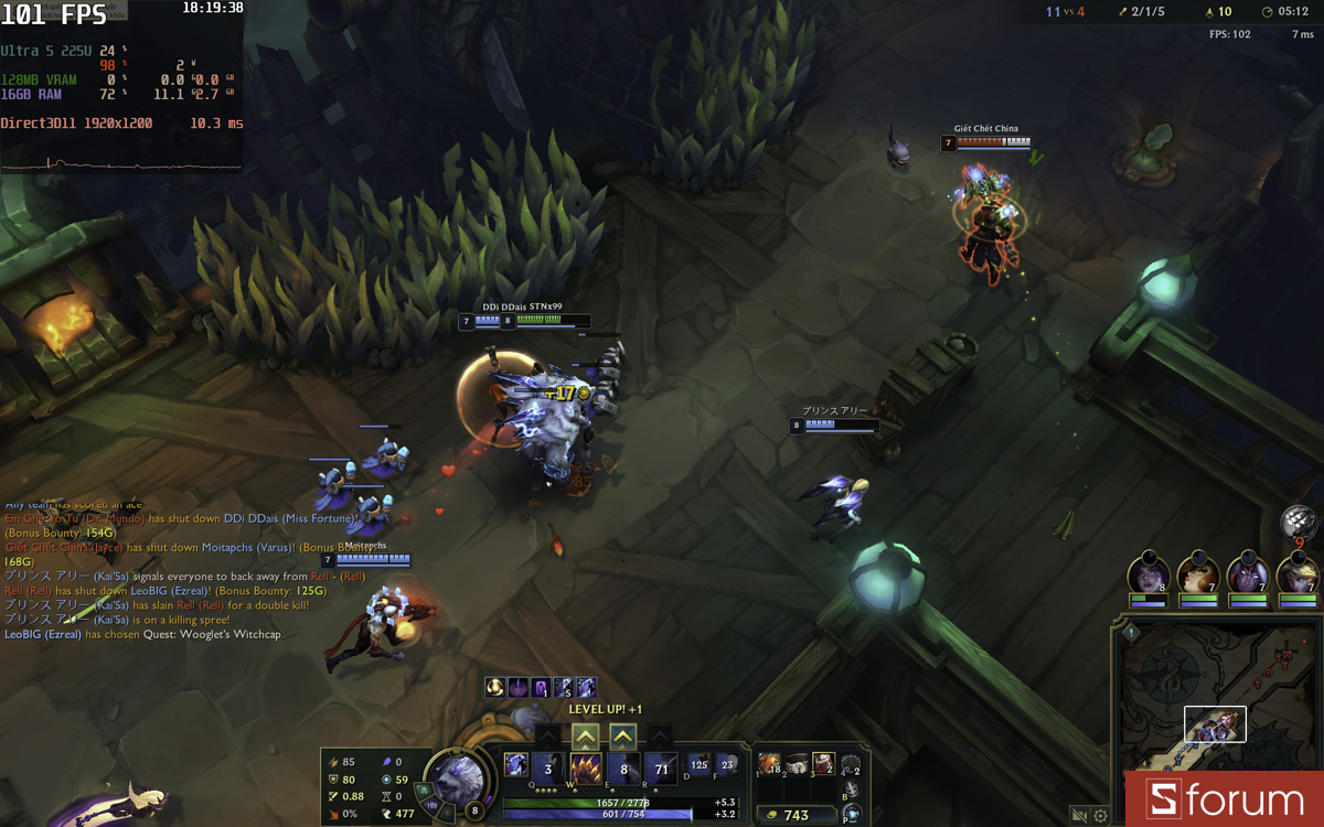 Liên minh huyền thoại trên HP OmniBook 7 AI