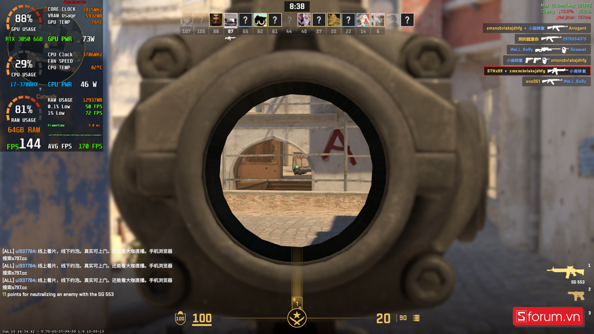 CSGO 2 trên HP Victus 16