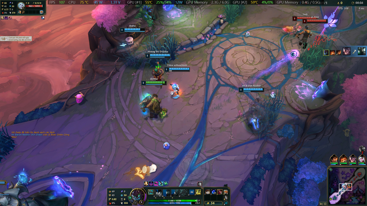 Liên minh huyền thoại trên Lenovo LOQ 15ARP10E