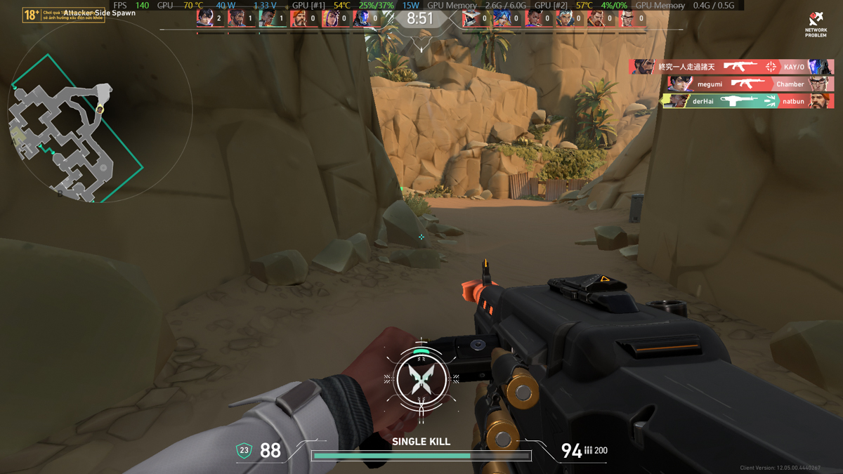 Valorant trên Lenovo LOQ 15ARP10E