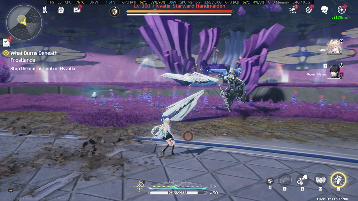 Wuthering Waves trên Lenovo LOQ 15ARP10E