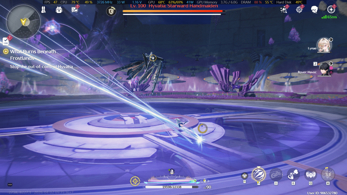 Wuthering Waves trên Lenovo LOQ 15ARP10E