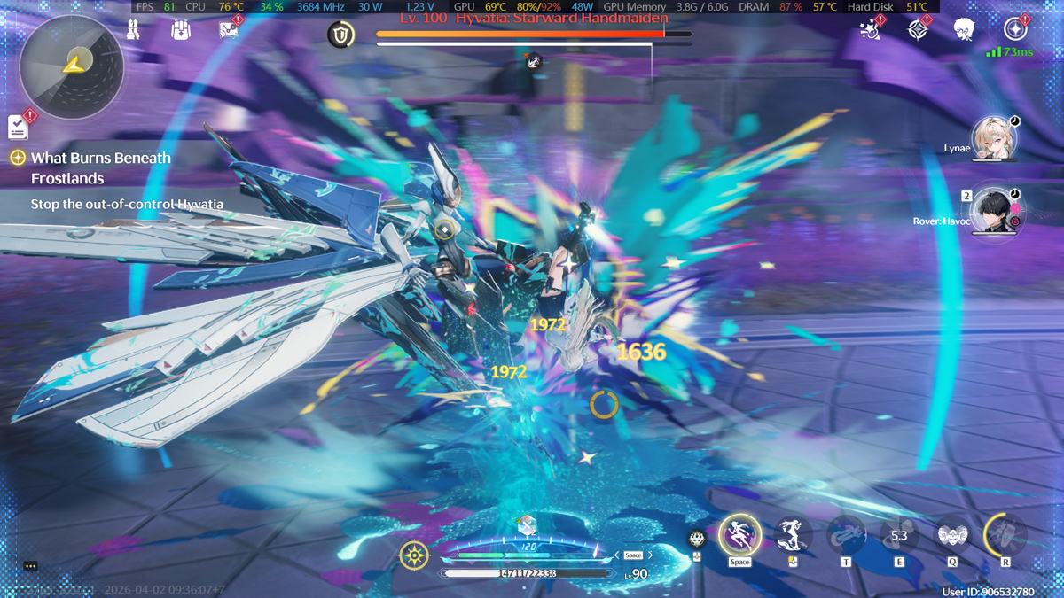 Wuthering Waves trên Lenovo LOQ 15ARP10E