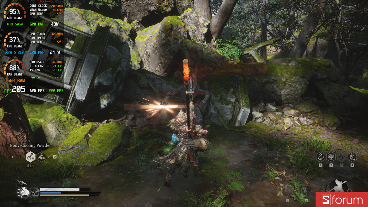 Black Myth Wukong trên MSI Cyborg 15