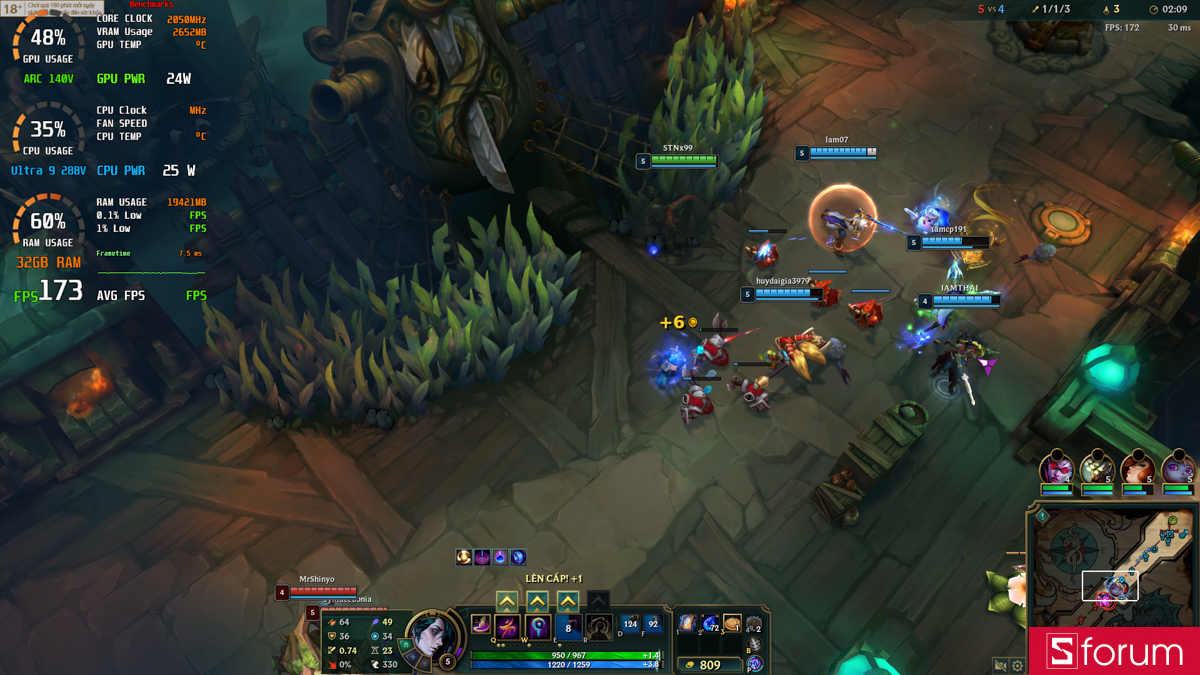 Liên minh huyền thoại trên MSI Prestige 13 AI+ Ukiyoe Edition