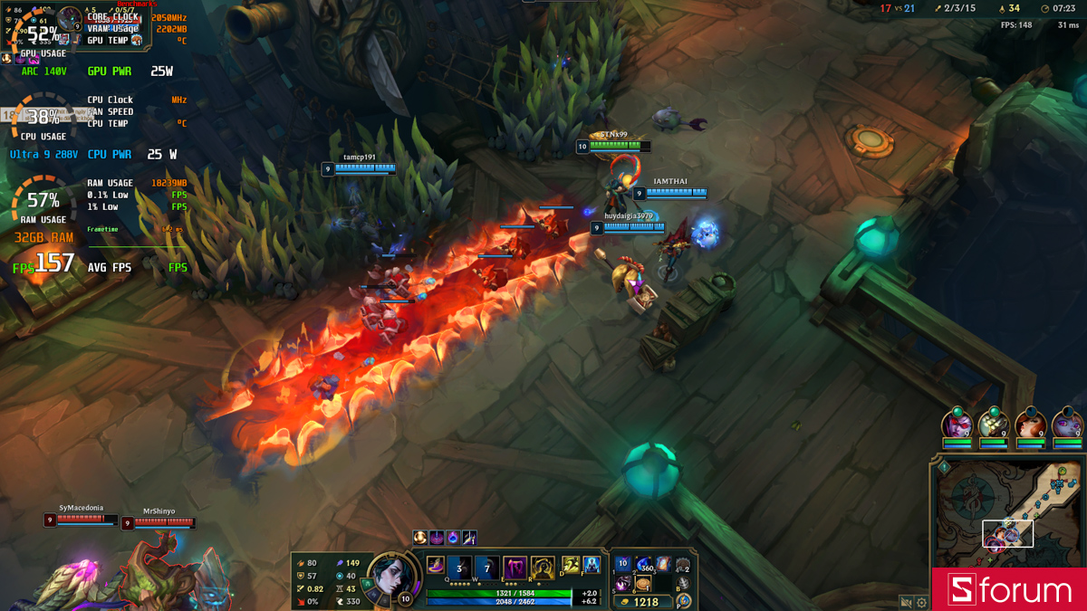 Liên minh huyền thoại trên MSI Prestige 13 AI+ Ukiyoe Edition