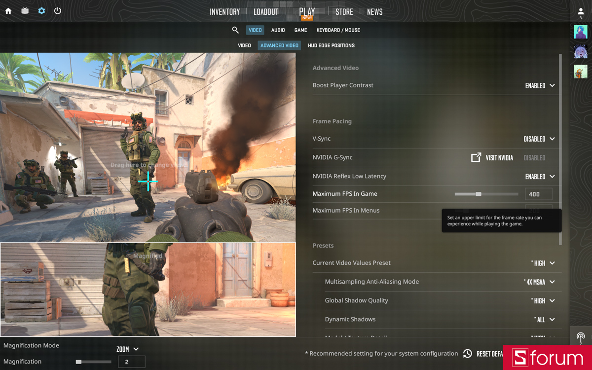 CSGO 2 trên MSI Prestige 14 AI Studio