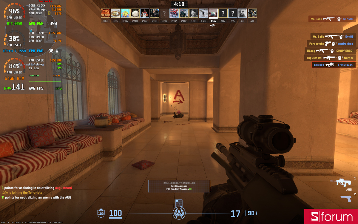 CSGO 2 trên MSI Prestige 14 AI Studio