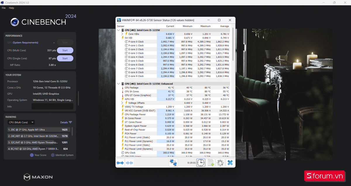 Cinebench R24 của HP 250 G9