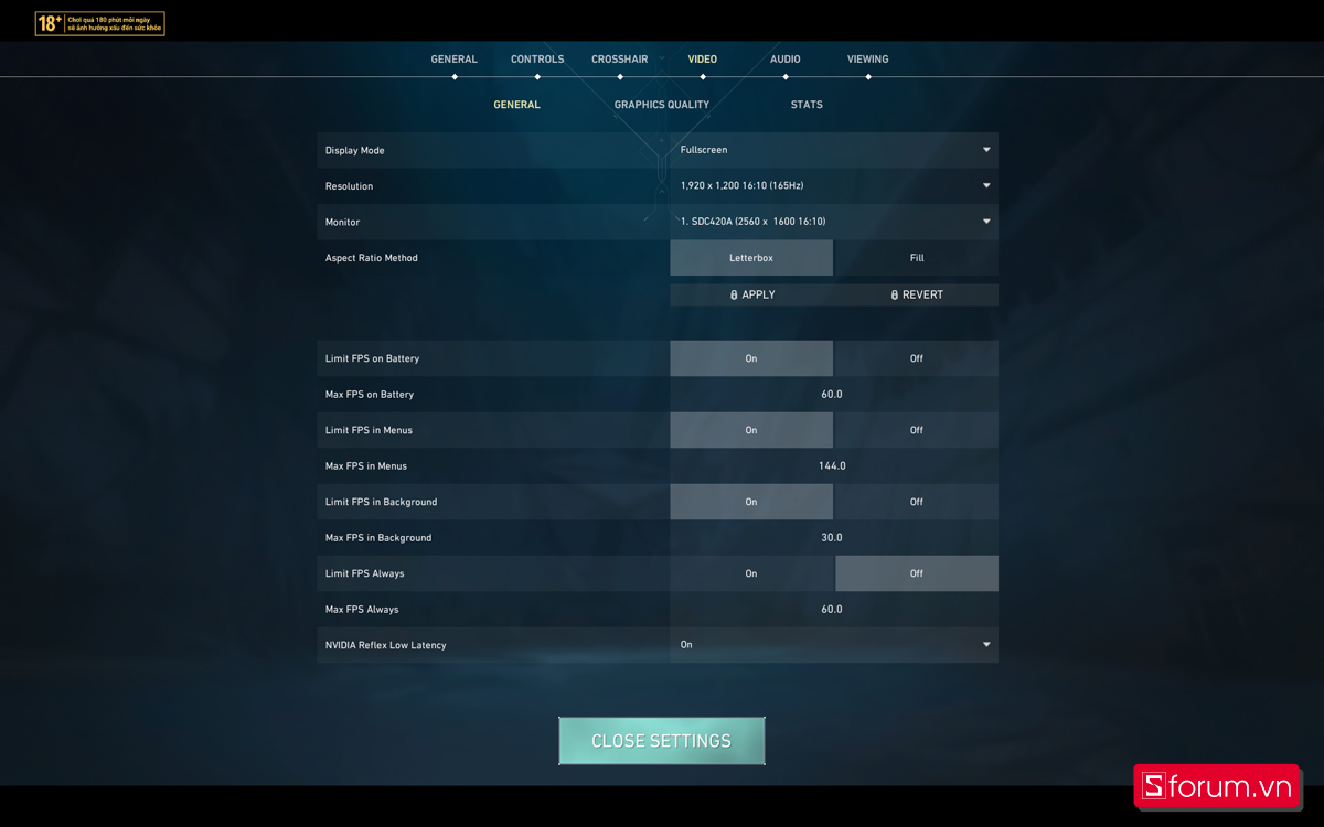 Valorant trên Lenovo Legion Pro 5
