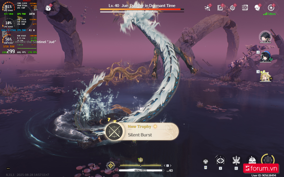 Wuthering Waves trên Lenovo Legion Pro 5