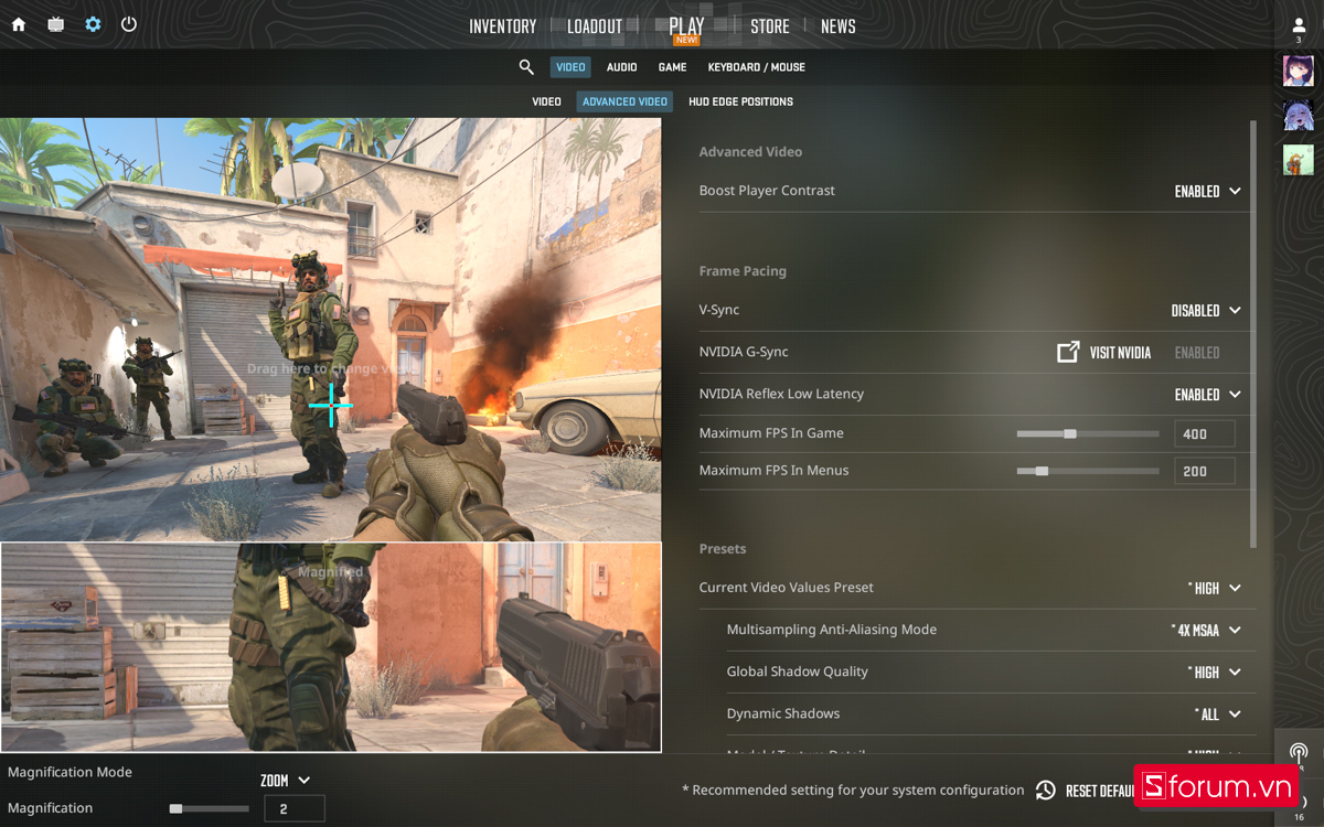 CSGO 2 trên Lenovo Legion Pro 5