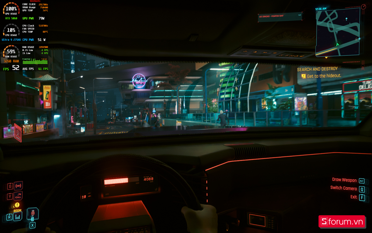 Cyberpunk 2077 trên Lenovo Legion Pro 5