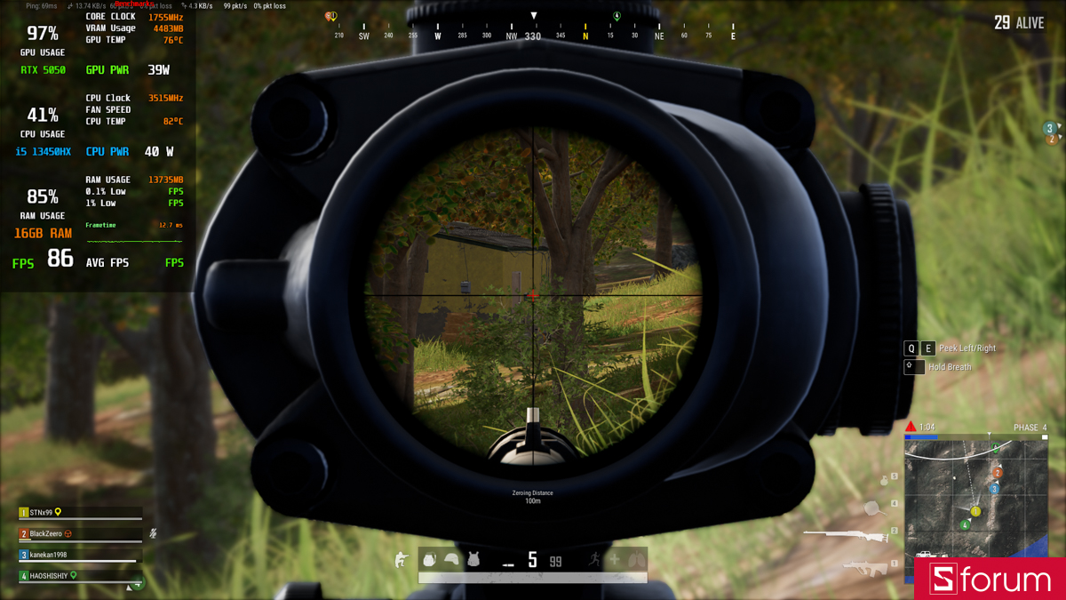 PUBG trên Lenovo LOQ 15IRX11