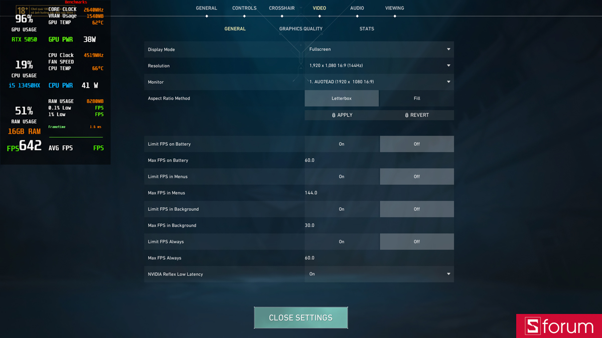 Valorant trên Lenovo LOQ 15IRX11