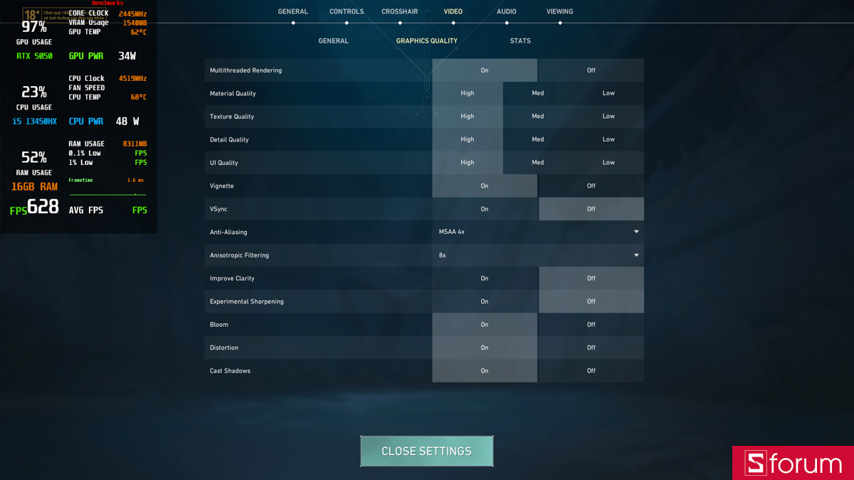 Valorant trên Lenovo LOQ 15IRX11