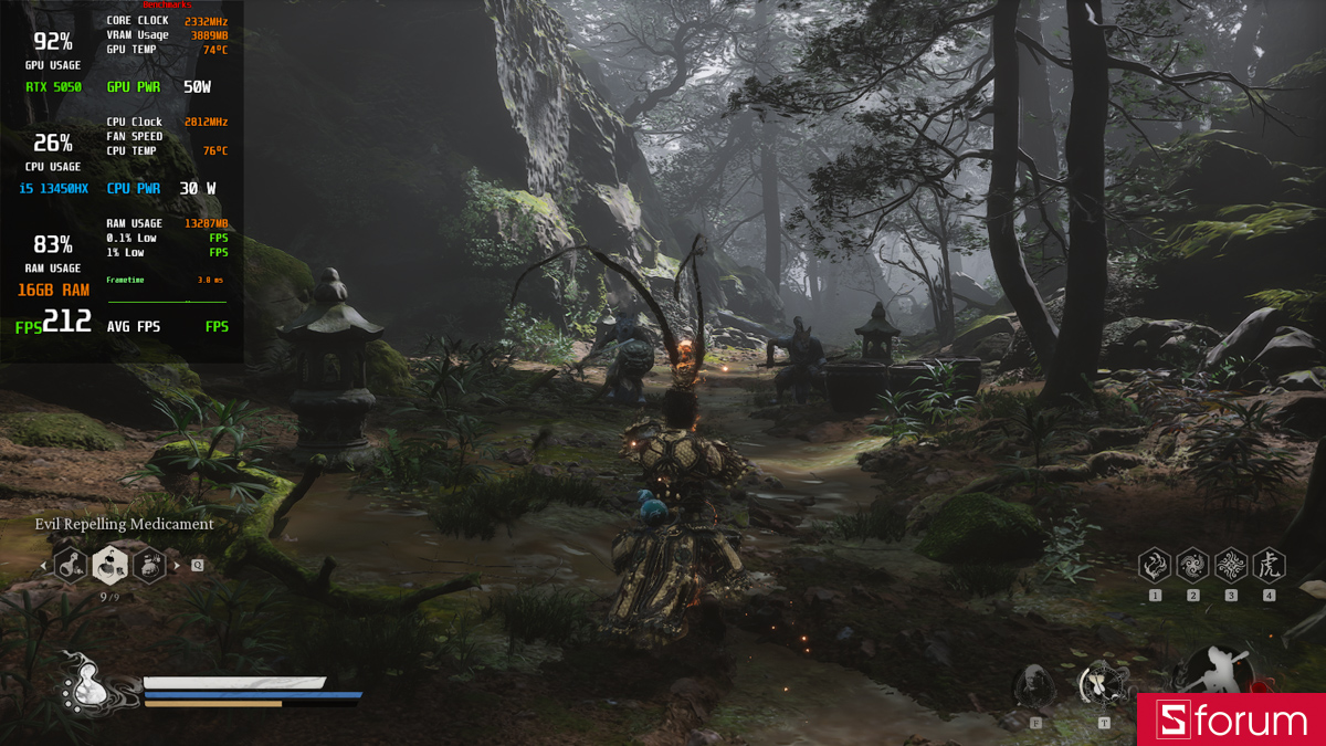 Black Myth Wukong trên Lenovo LOQ 15IRX11