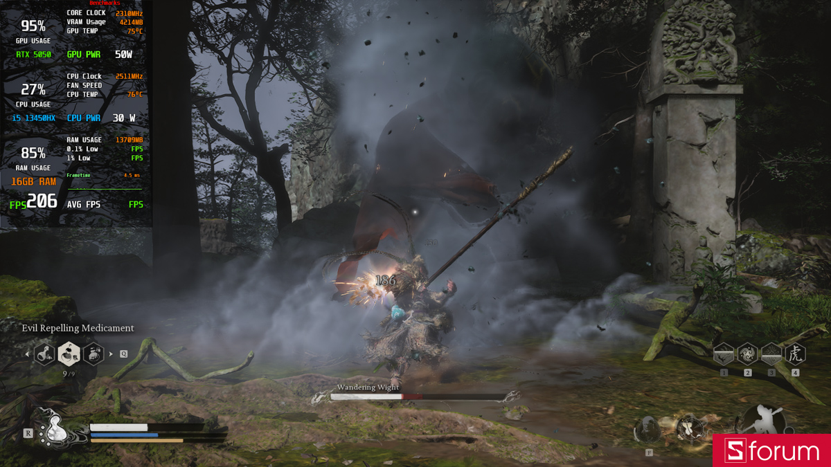 Black Myth Wukong trên Lenovo LOQ 15IRX11