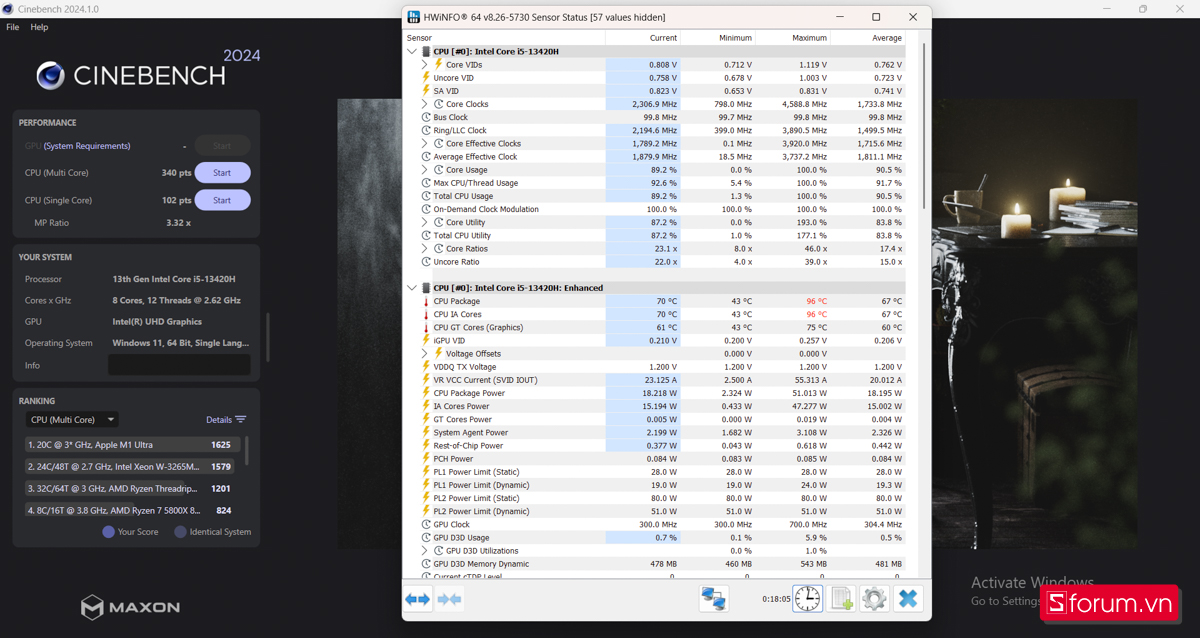 Cinebench R24 trên Lenovo V14 G4