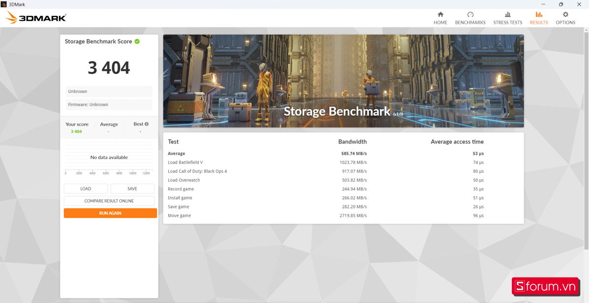 3DMark trên Lenovo V14 G4
