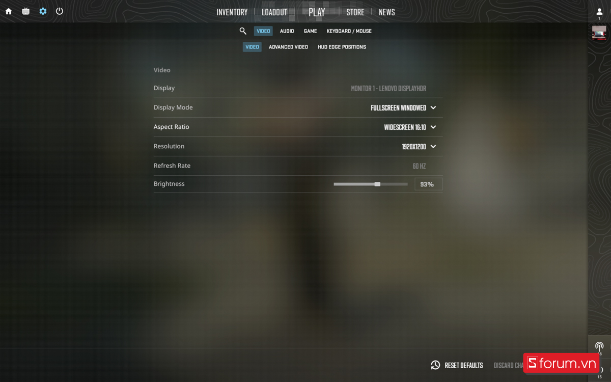 CSGO 2 trên Lenovo YOGA Slim 7 2025