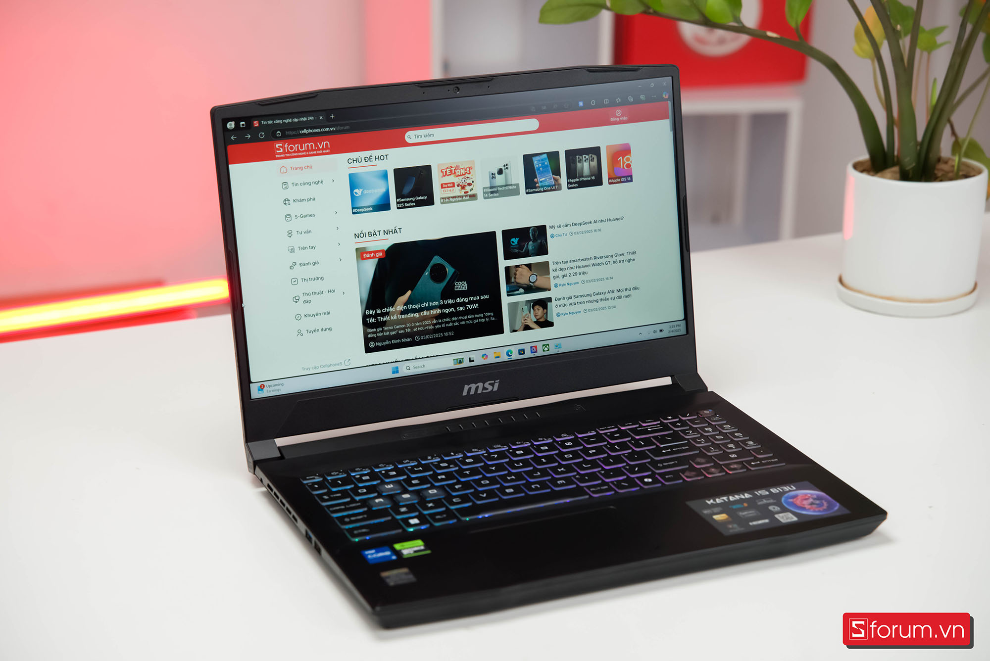 Màn hình của MSI Katana 15