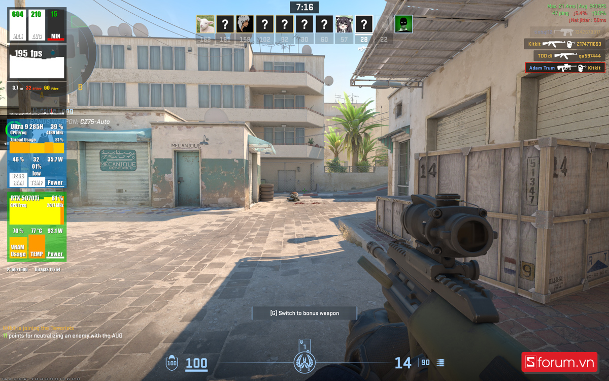 CSGO 2 trên ROG Zephyrus G16