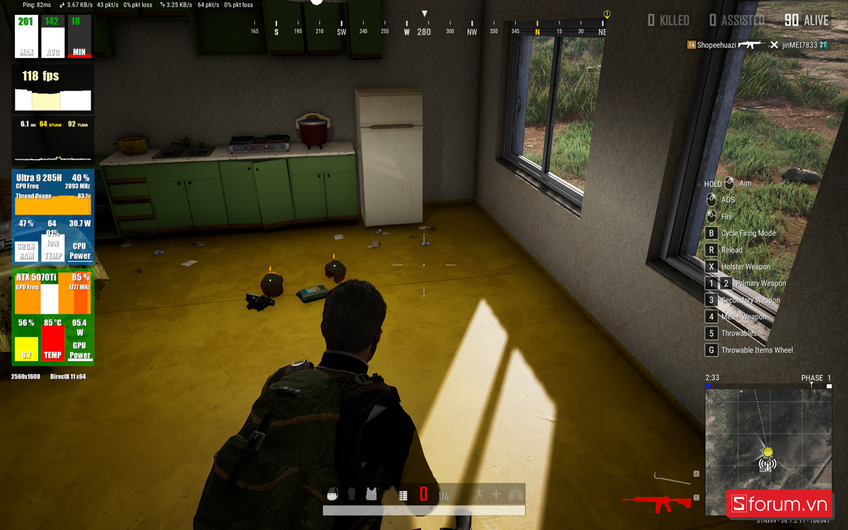 PUBG trên ROG Zephyrus G16