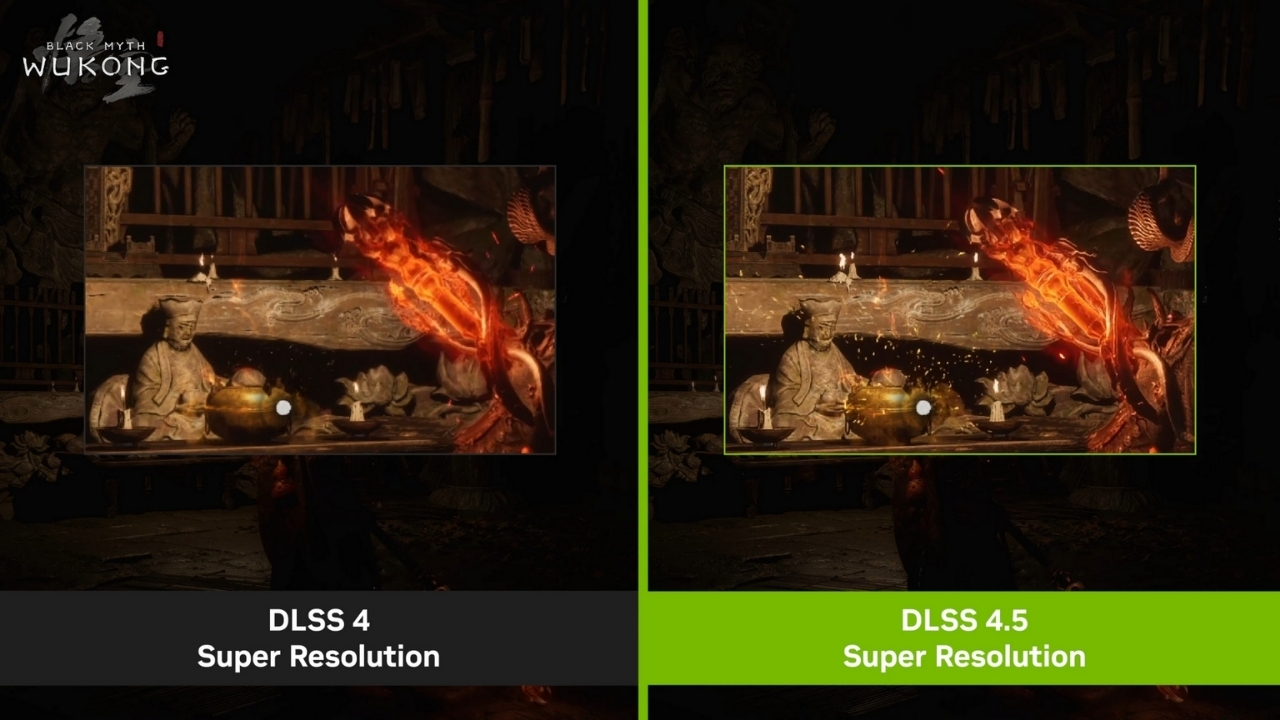Khả năng xử lý chi tiết được nâng cấp trên DLSS 4.5