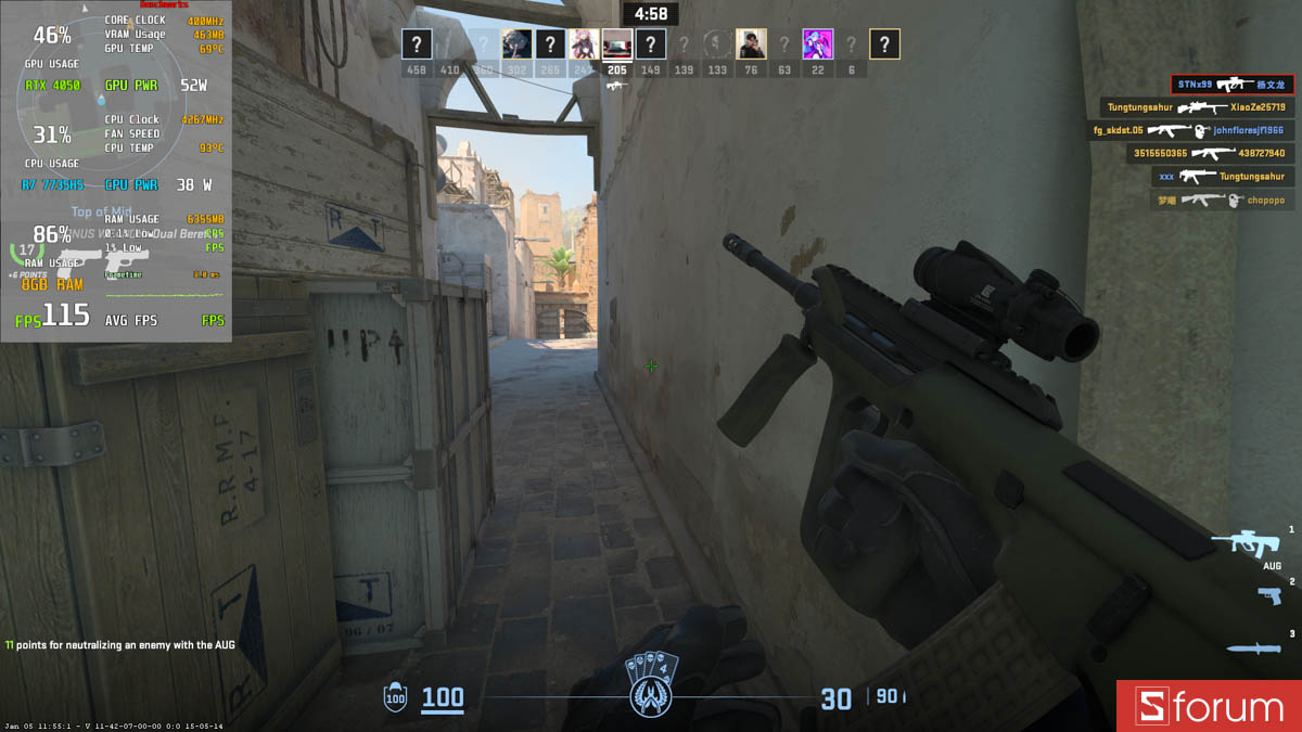 CS:GO 2 với laptop gaming 8GB