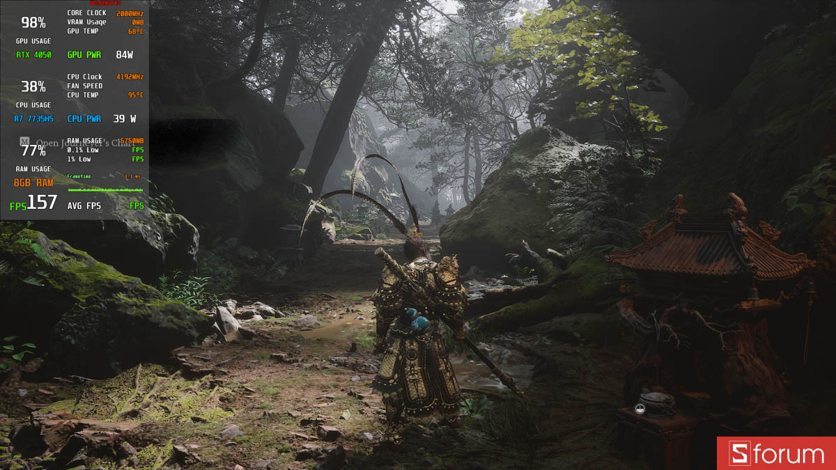 Black Myth Wukong với laptop gaming 8GB