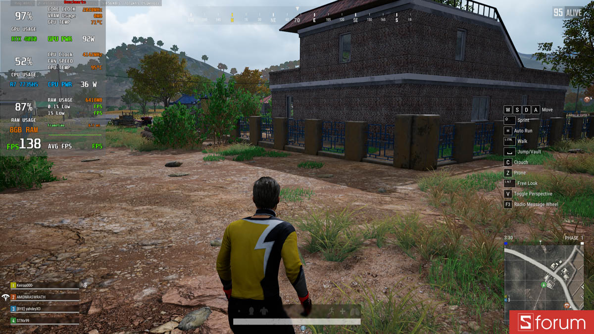 PUBG với laptop gaming 8GB