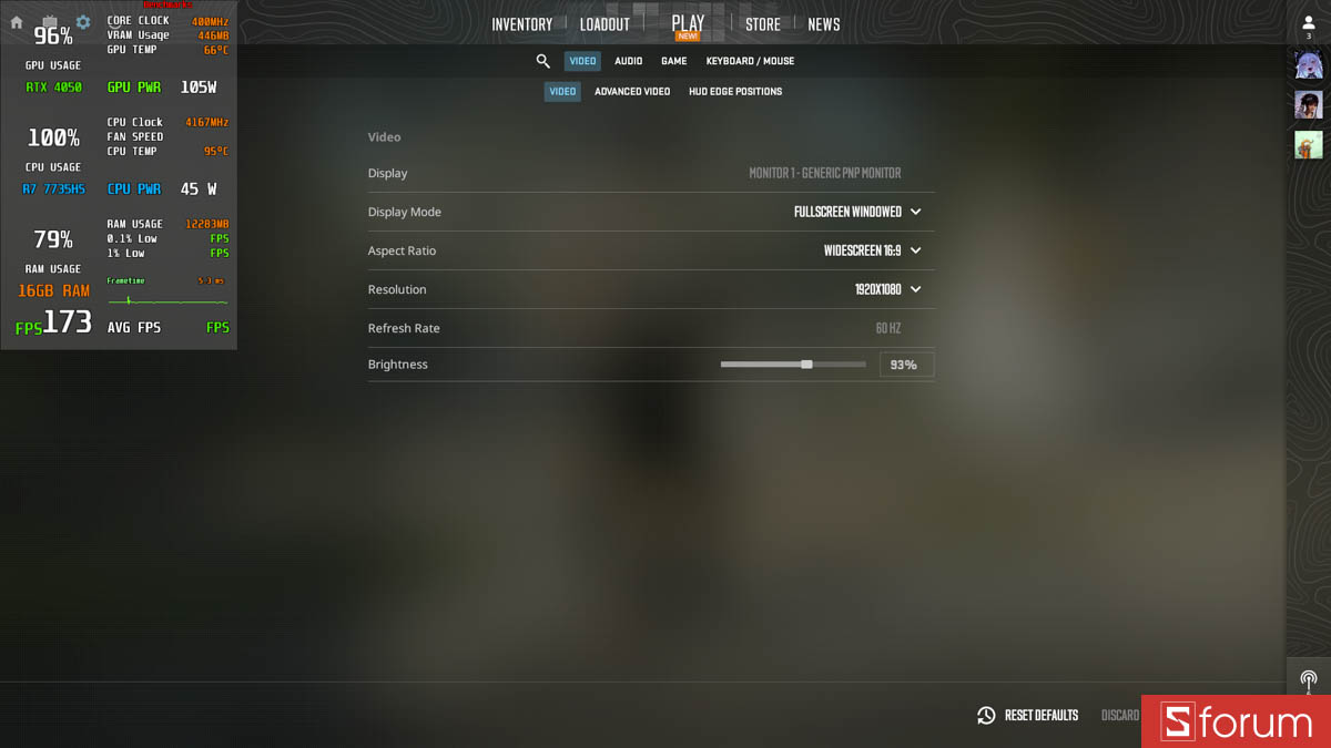 CS:GO 2 với laptop gaming 16GB