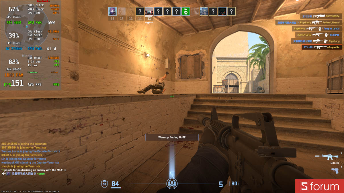 CS:GO 2 với laptop gaming 16GB