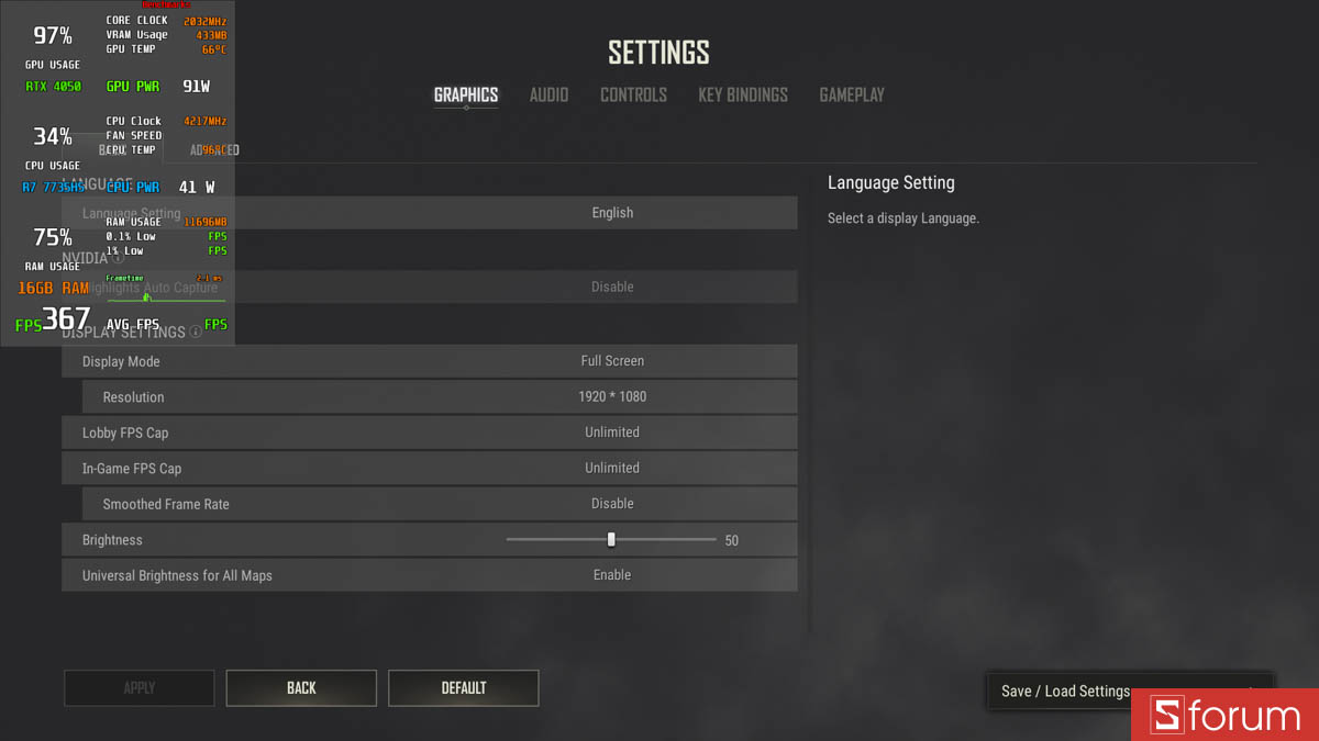 PUBG với laptop gaming 16GB