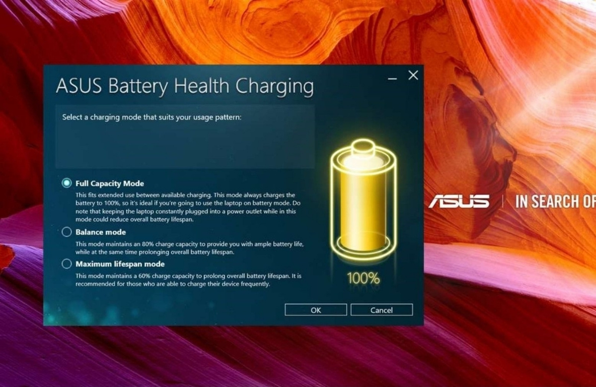 ASUS Battery Health Charging và Battery Care Mode là gì?