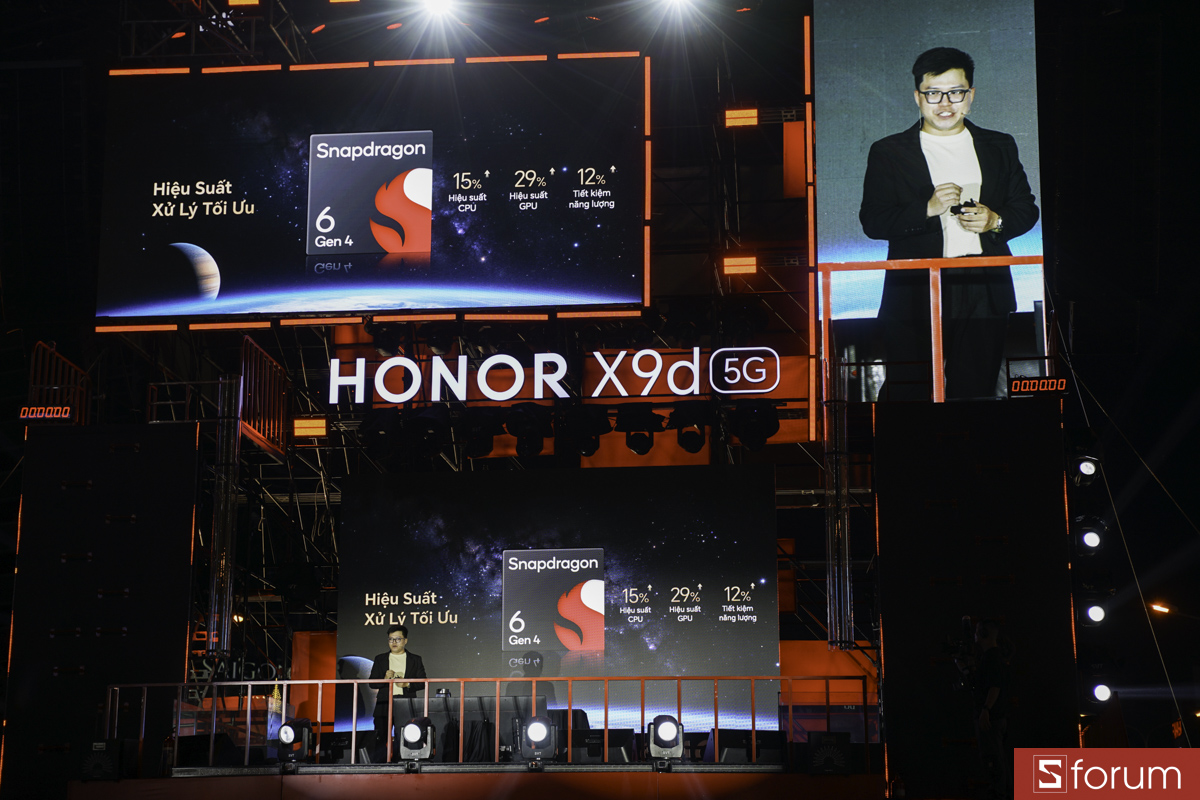 HONOR X9d 5G mang chip Snapdragon 6 gen 4