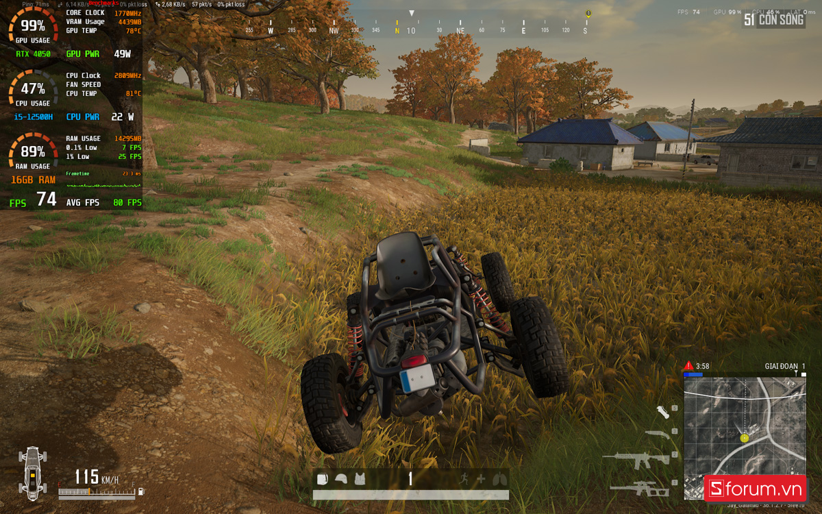 PUBG trên ASUS Gaming Vivobook 16X