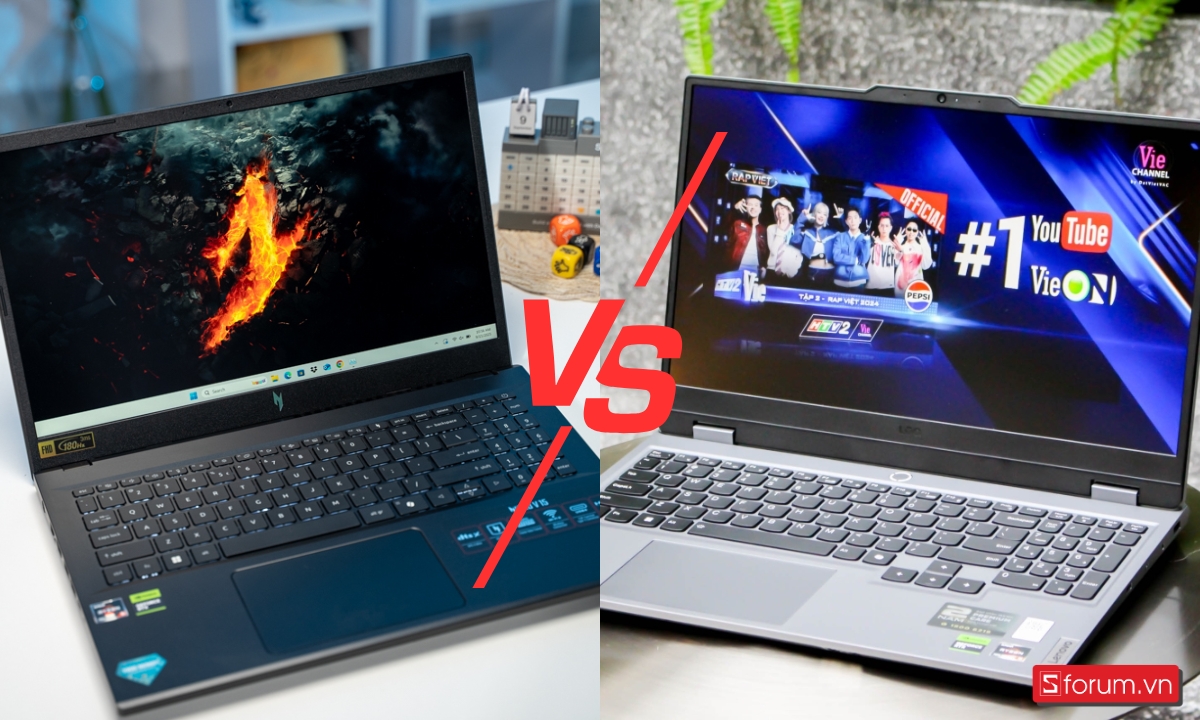 So sánh Acer Nitro V 15 ProPanel và Lenovo LOQ 15ARP9