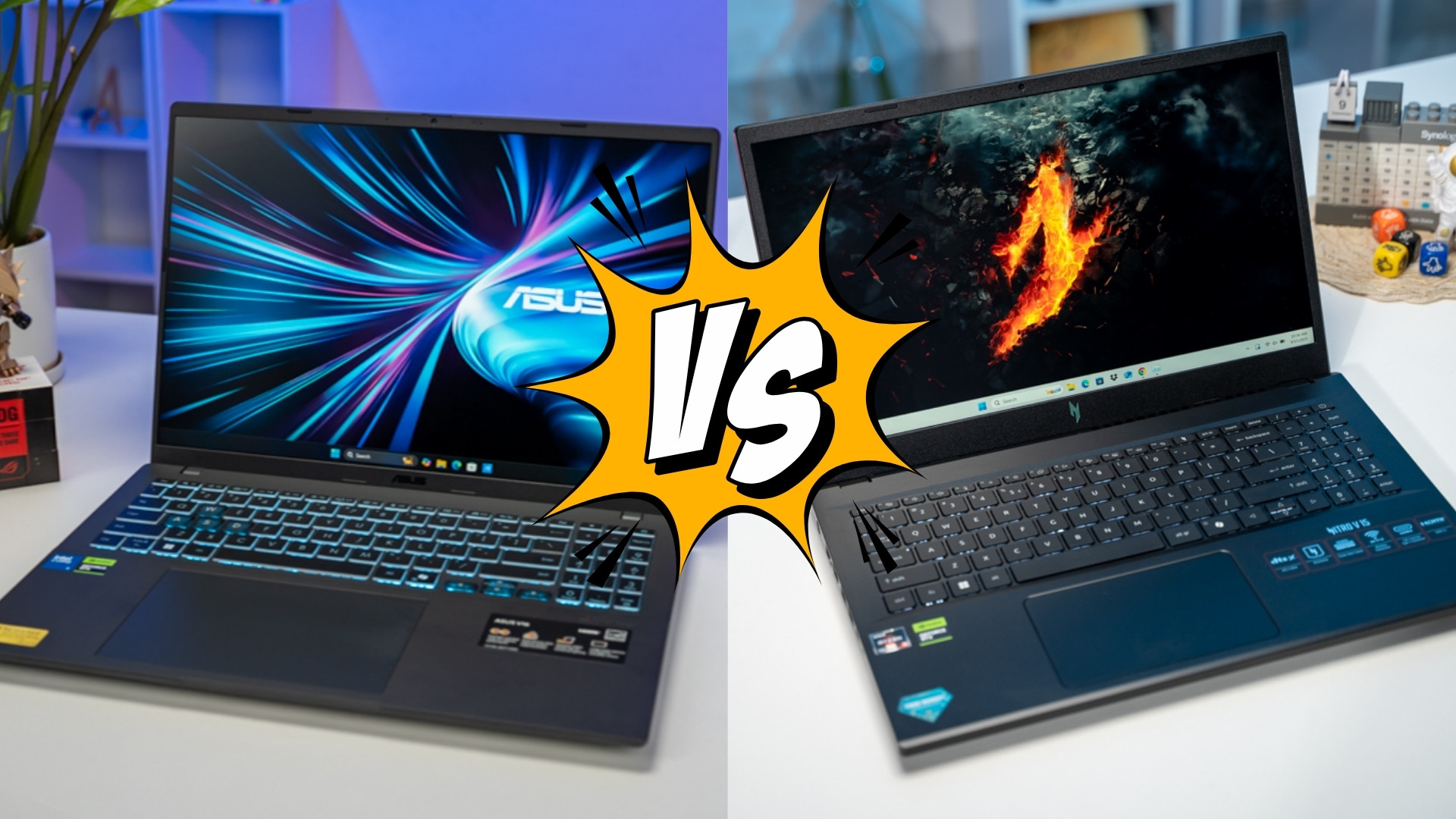 Cùng 23 triệu, giữa ASUS Gaming V16 pin trâu và Acer Nitro V 15 ProPanel màn đẹp sinh viên nên chọn bên nào?