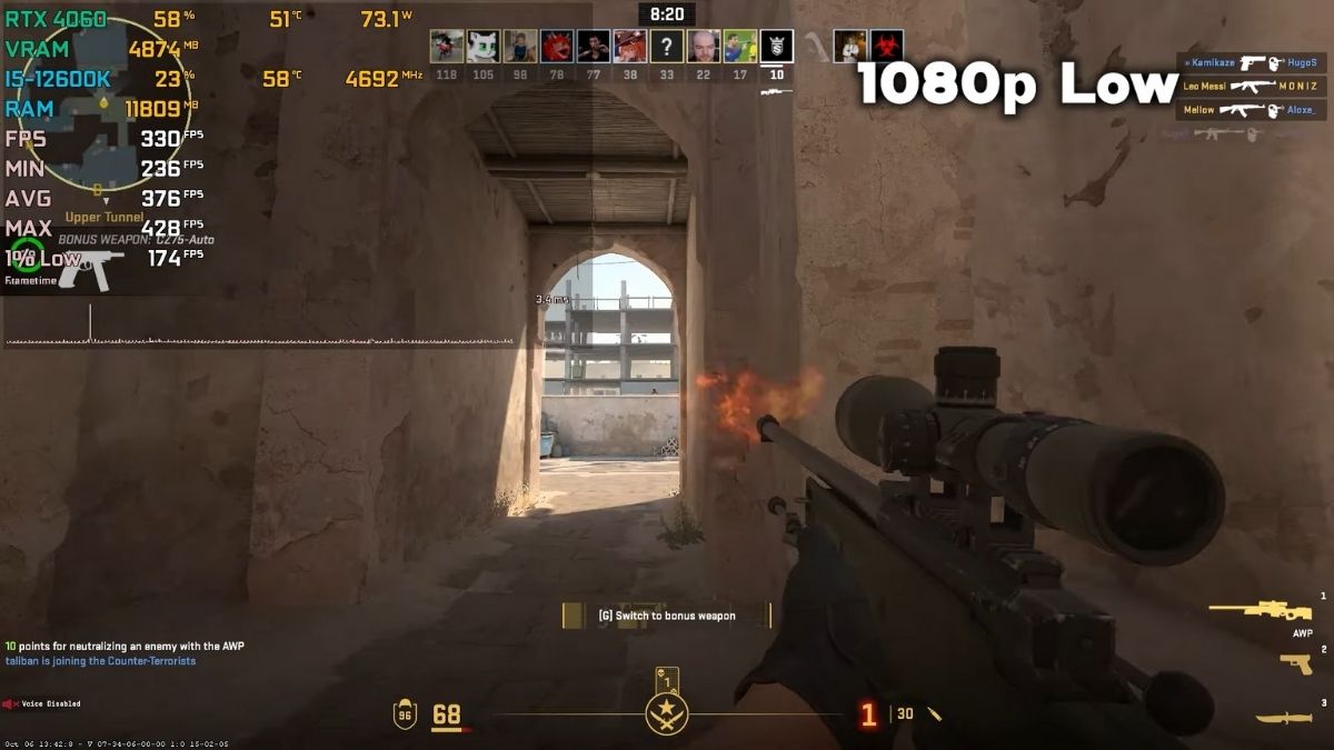 Chơi game trên MSI GeForce RTX 4060 VENTUS 2X Black 8G OC