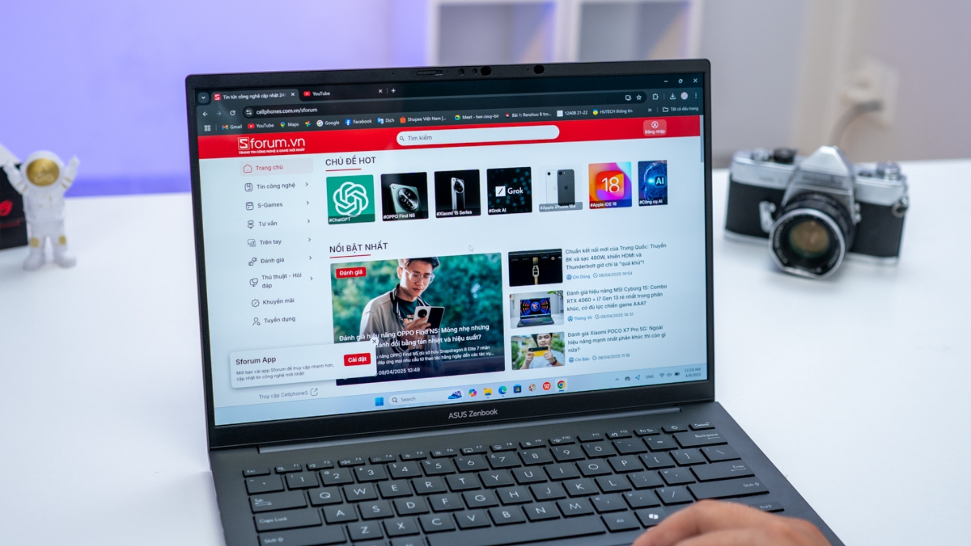 Muốn mở 100 tab Chrome vẫn mượt? Đây là 5 laptop 32GB RAM cấu hình mạnh từ 20 triệu đồng