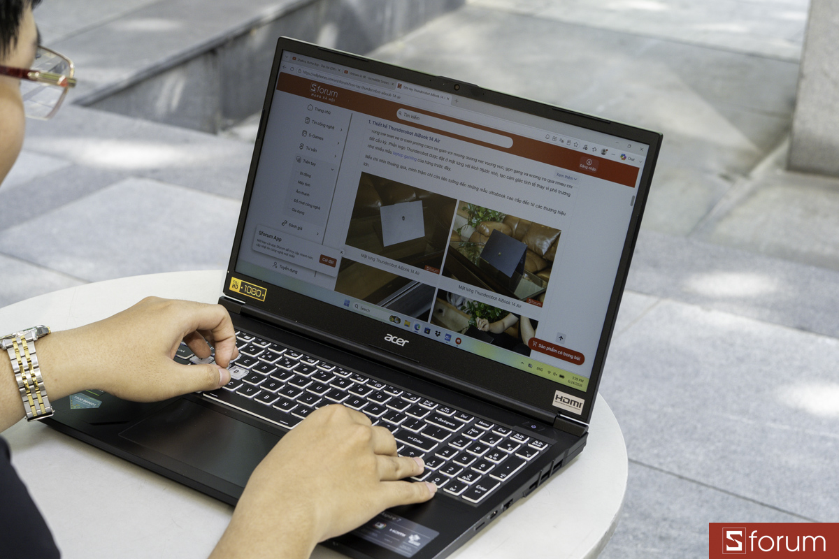 Thông số kỹ thuật trên Acer Gaming Aspire 7