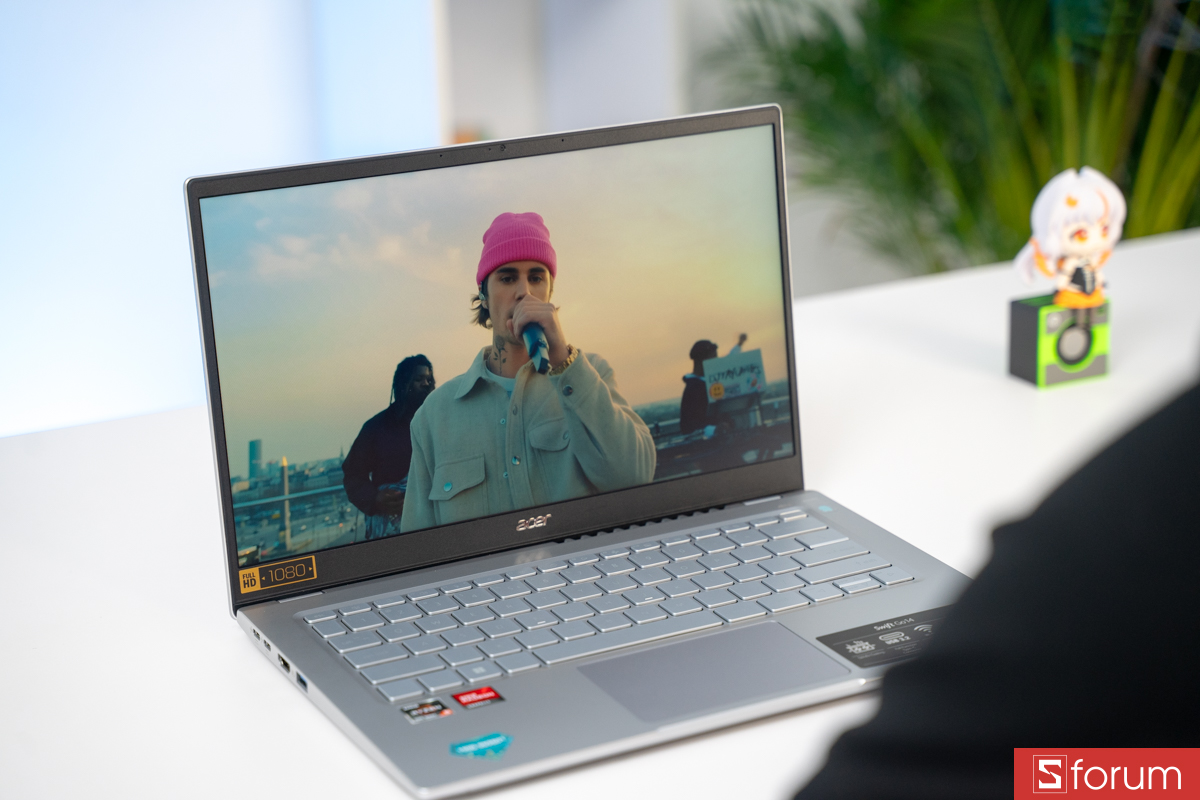 Khả năng tái tạo màu sắc trên màn Acer Swift Go 14 AI