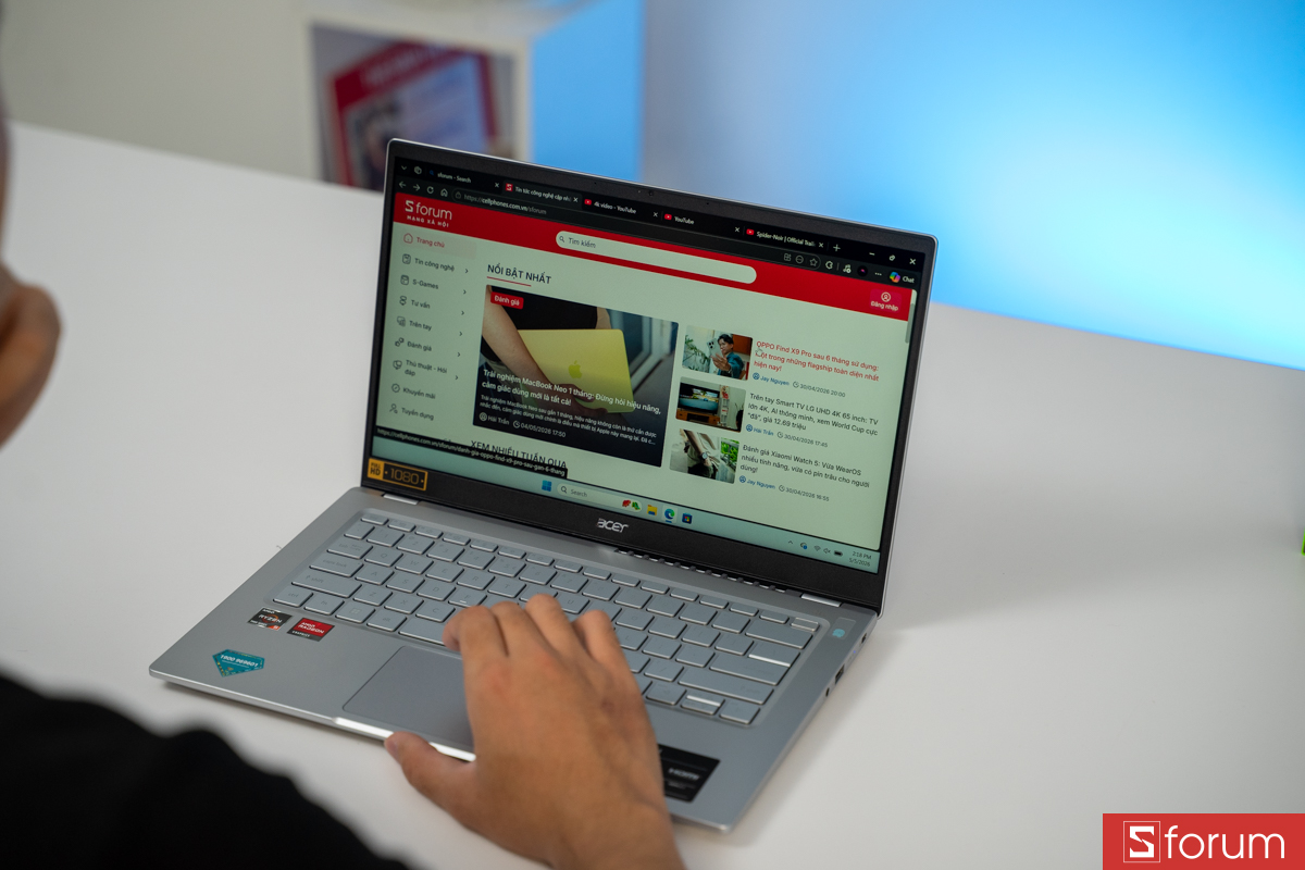 Làm việc cùng Acer Swift Go 14 AI