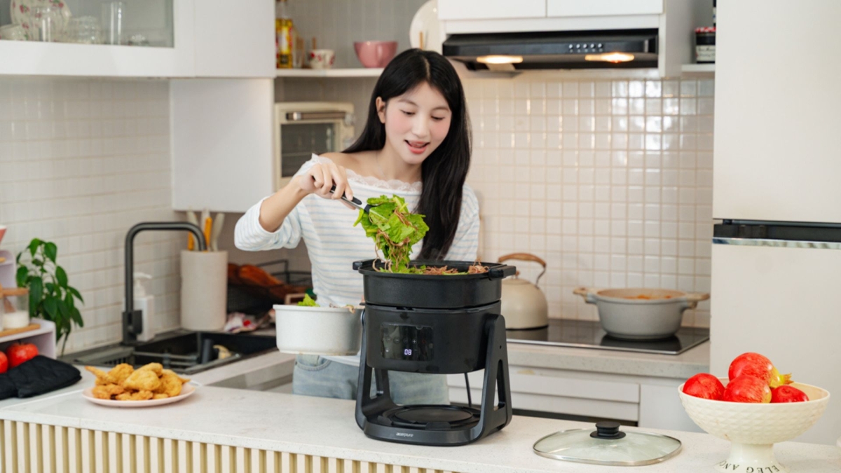 Trên tay Acerpure CHEF KF1: Mua 1 được 2, vừa là nồi chiên 5.5L, vừa lật thành nồi lẩu tiện lợi, giá 3.7 triệu Trên tay Acerpure CHEF KF1: Mua 1 được 2, vừa là nồi chiên 5.5L, vừa lật thành nồi lẩu tiện lợi, giá 3.7 triệu